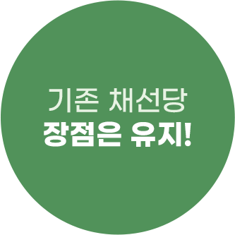 기존 채선당 장점은 유지!